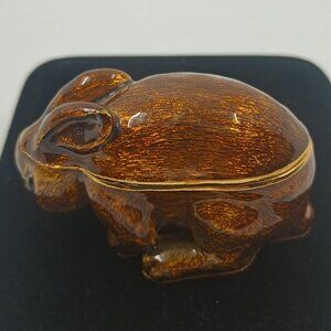 Edgar Berebi Limited Edition Bunny Trinket Box with Charm.
